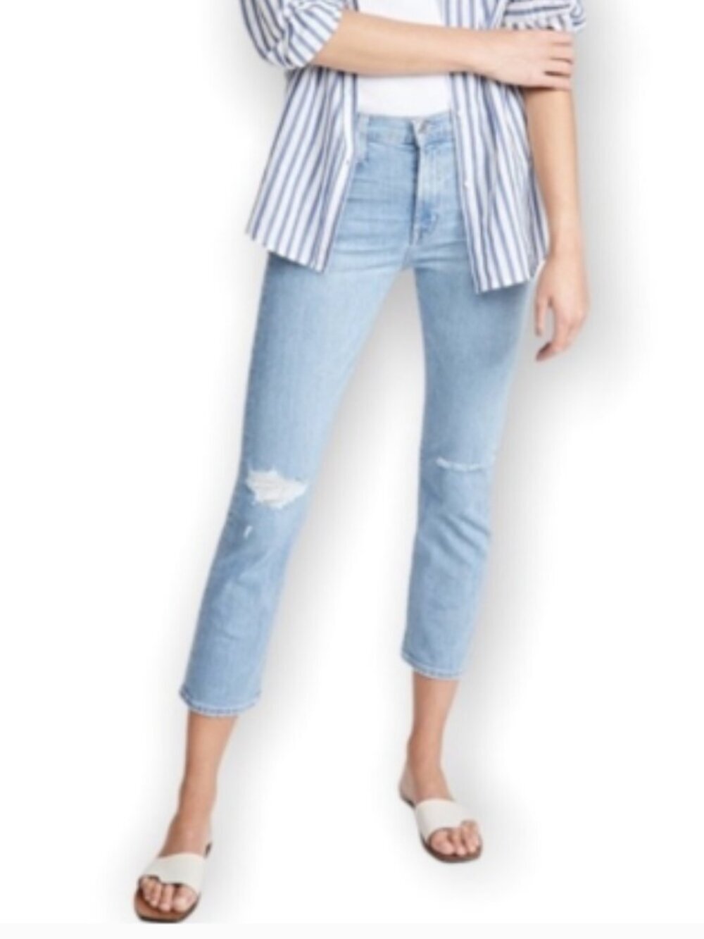 EDWIN Elin Crop Jean Halo Wash 27